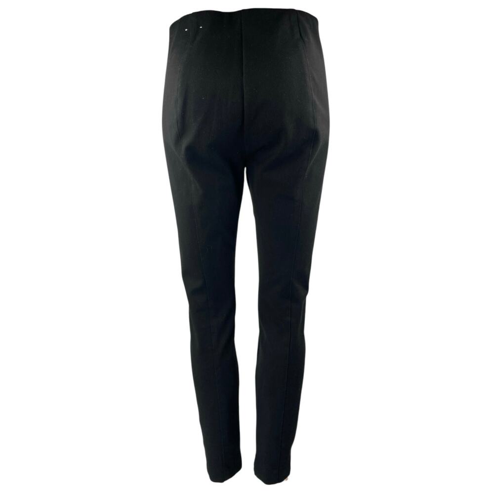 Ann Taylor Women's Black High Waisted Zipper Skinny Trousers Pants Size 4 Petite - Picture 3 of 5